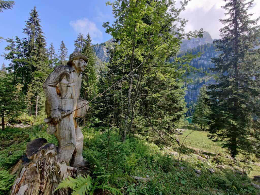 Brienz Axalp woodcarving sculpture trail